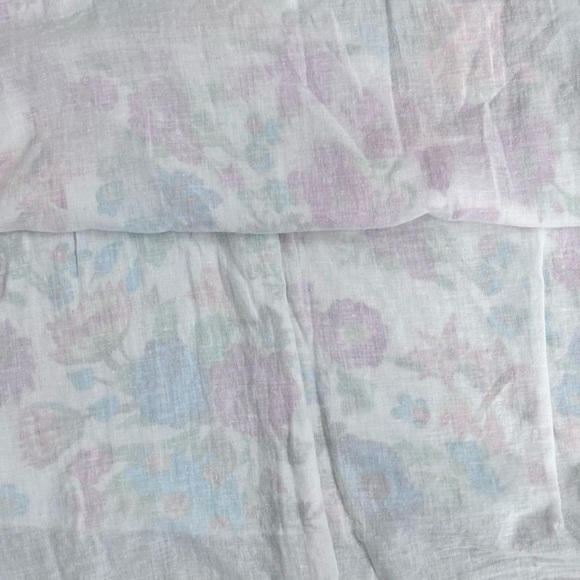 Blue and Pink Tiered Ruffled Sleeveless Bohemian Pleated Summer Top - Picture 8 of 10